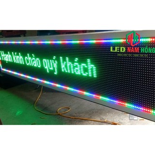 Bộ phụ kiện lắp ráp biển Led ma trận (KT 256*32cm) P10 full màu ngoài trời ( chưa bao gồm khung nhôm định hình)