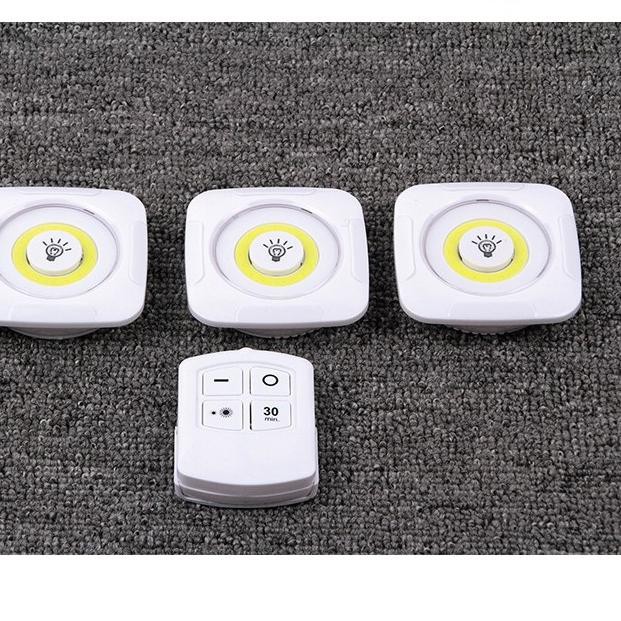 Bộ 3 Đèn Led Không Dây Hình Tròn Điều Khiển Từ Xa Tiện Dụng Cho Nhà Bếp / Mua Sắm