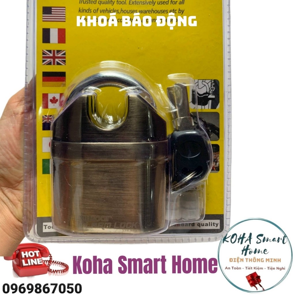 Khóa Báo Động Chống Trộm - Chống Cắt Kinbar K106 - Ổ Khóa Chính Hãng ( Hàng Cực Hiếm - Khoá Nặng)