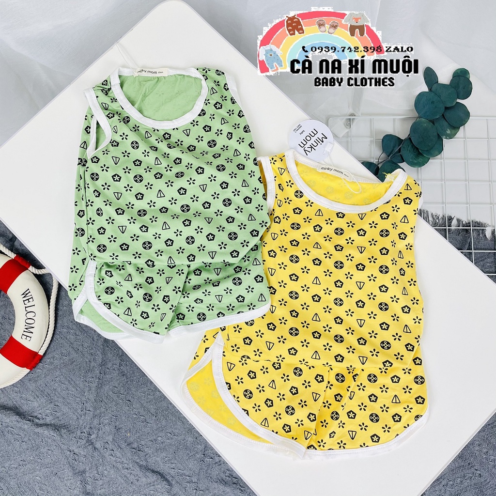 ⭐SIÊU SALE⭐Bộ Minky Mom 3 Lỗ Thun LạnhFREE SHIPCao Cấp Dể Thương Cho Bé Gái Bé Trai, Đủ Màu