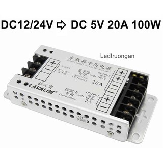 Nguồn ô tô 5v 20a