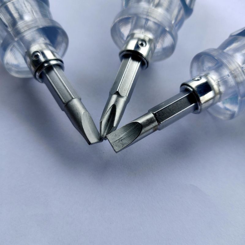 Tô vít, tua vít siêu lùn  Berrylion cao cấp 2 đầu ( 2 cạnh và 4 cạnh) dài 6cm làm bằng thép ko gỉ chịu lực tốt bền bỉ