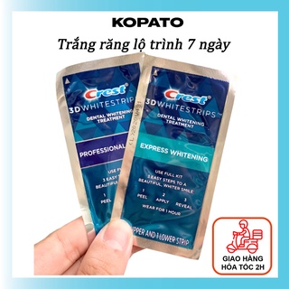 Miếng dán trắng răng Crest 3D White