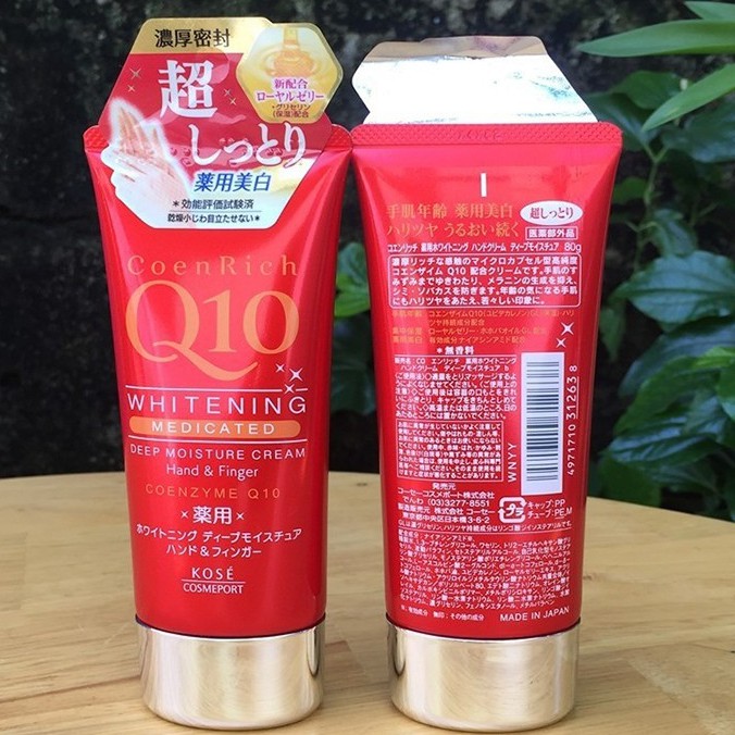 Kem dưỡng trắng da TAY, CHÂN Coen Rich Q10 của Kose 80ml