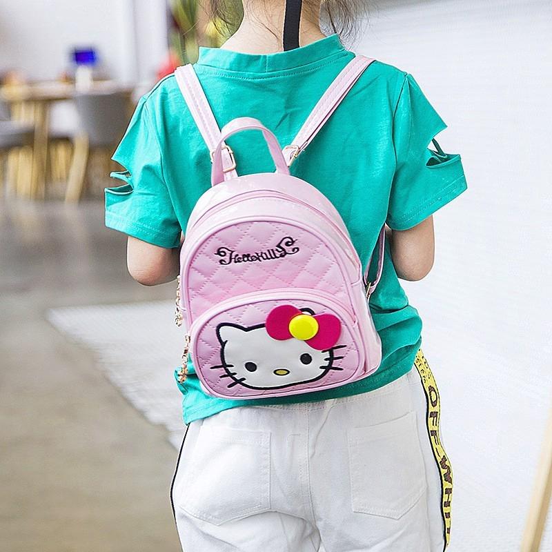 Ba Lô Đi Học Hình Hello Kitty Cho Bé