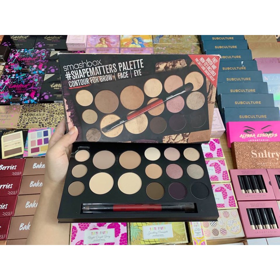 BẢNG PHẤN ĐA NĂNG PHẤN MẮT - BẮT SÁNG - TẠO KHỐI - KẺ MÀY SMASHBOX SHAPEMATTERS PALETTE NHẬP KHẨU CHÍNH HÃNG - 4269