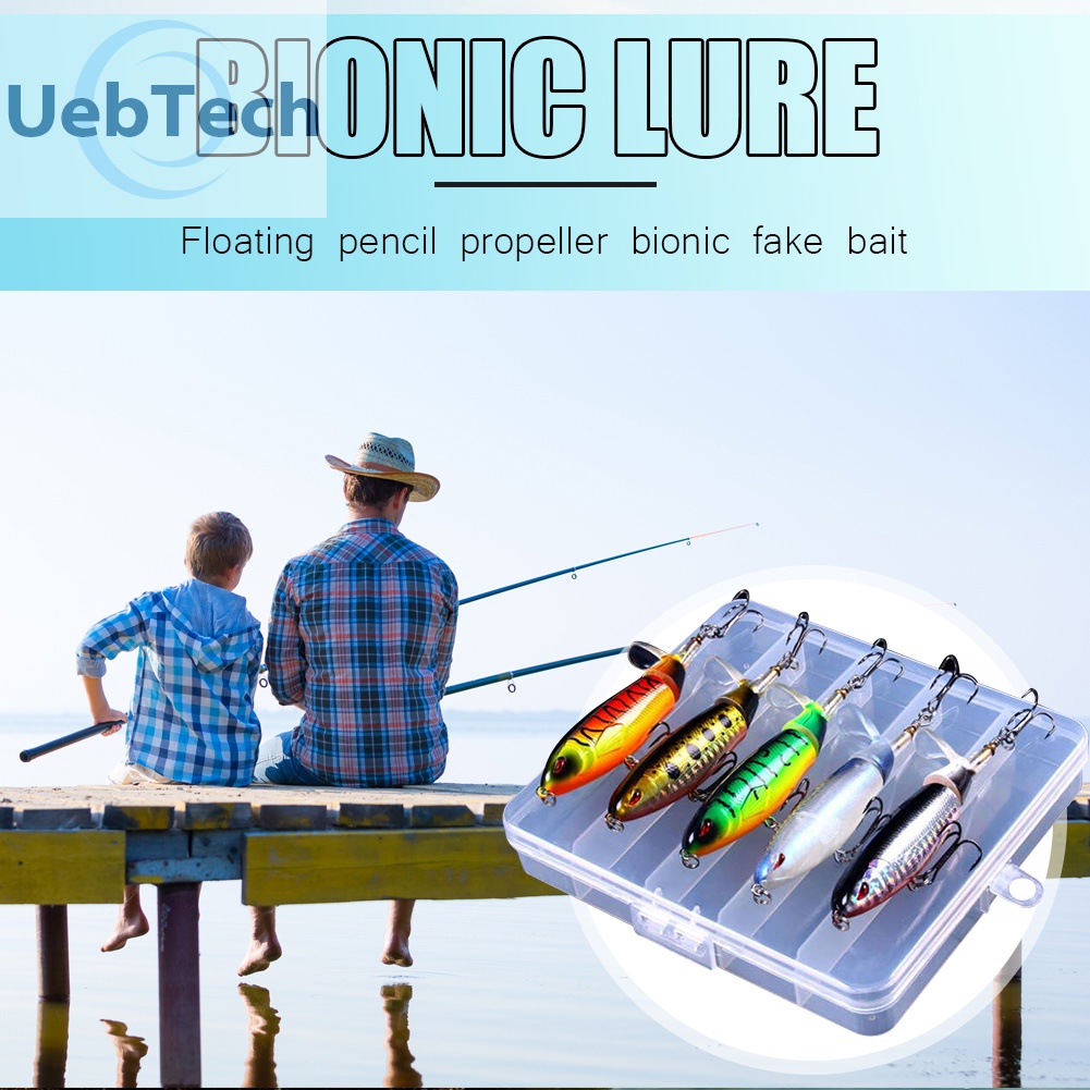 Set 5 mồi câu cá nhân tạo cứng chuyên dụng
