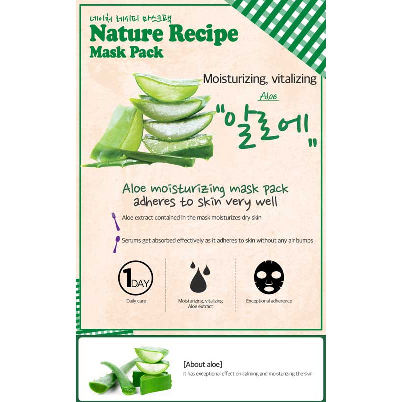 Mặt Nạ Dưỡng Da Secret Key Nature Recipe Mask Pack | BigBuy360 - bigbuy360.vn