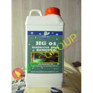 Chất tẩy cặn canxi trên kính hg01