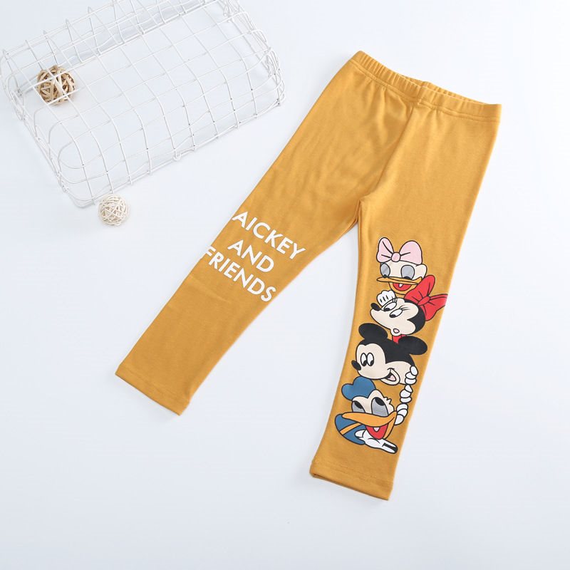 Quần Legging Họa Tiết Hoạt Hình Cho Bé Gái 3-9 Tuổi