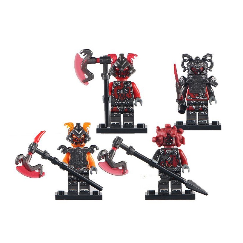 Bộ 4 nhân vật minifigures Vermillion trong Ninjago PG8055