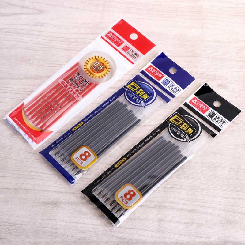 Set 8 ruột bút bi ngòi 0.5mm