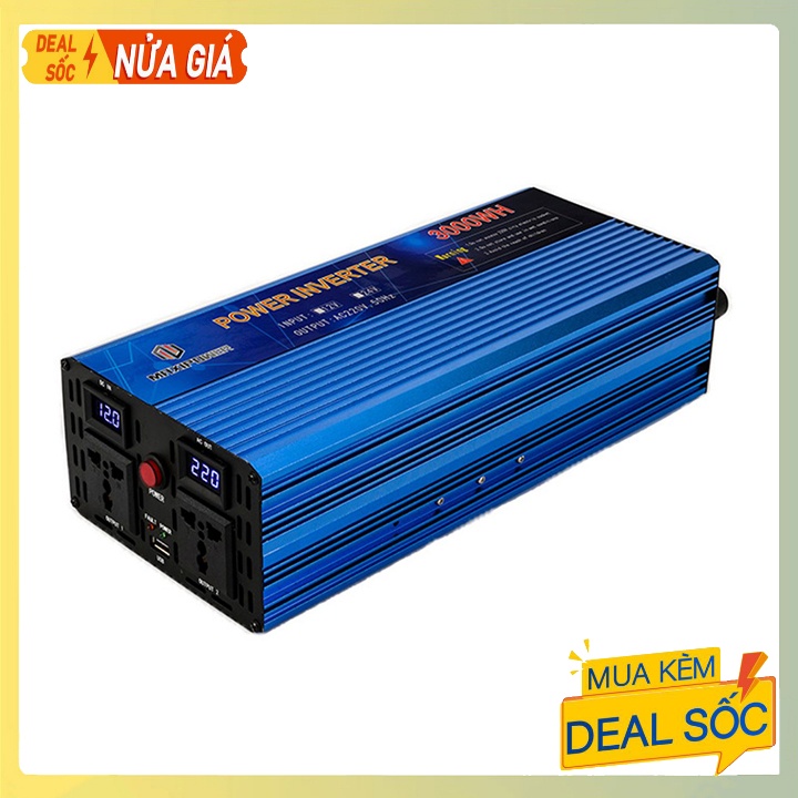 Bộ Đổi Nguồn 24V Lên 220V 3000W