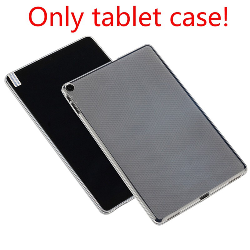 2 Pcs Tablet Case for ALLDOCube IPlay 20 IPlay 20 PRO Tablet 10.1 Inch PC Protection Silicone Case, Transparent & Black