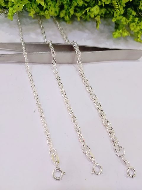 Dây xích chéo bạc ta s99(trẻ con và người lớn)_ Van jw
