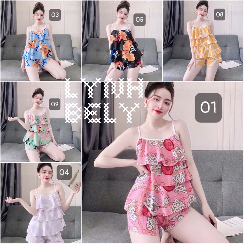 ?Đồ Bộ Đùi Tầng Mặc Nhà Nhiều Hoạ Tiết Xinh?