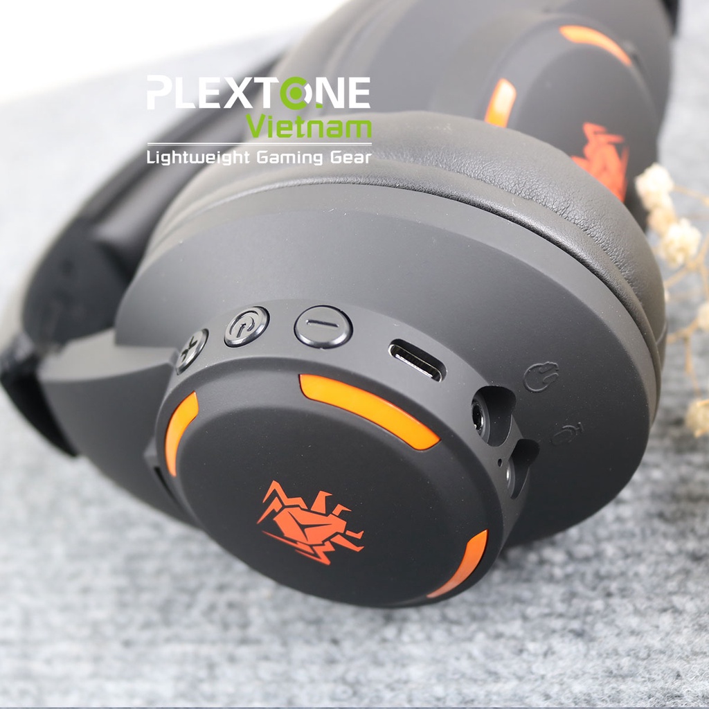 [Độc quyền] Tai nghe Gaming Không dây Chụp tai Plextone G5 Bluetooth 5.1 có Mic Đàm thoại nối dài Chống ồn