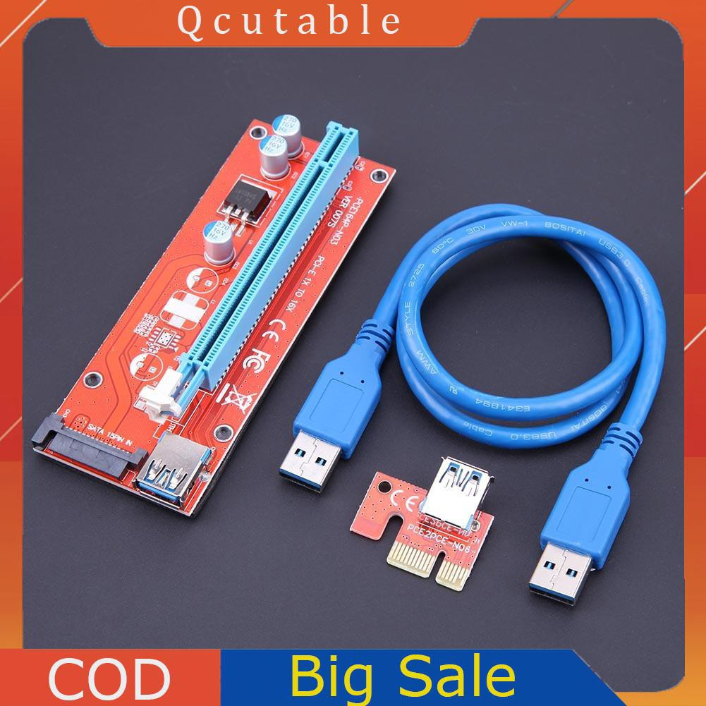 Dây Cáp Chuyển Đổi 60cm 007s Pci-E Riser 1x 16x Usb3.0 Dành Cho Btc Miner