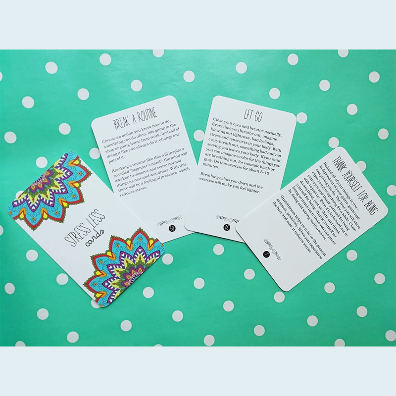 Bộ 50 thẻ bài giúp giải tỏa căng thẳng và thư giãn