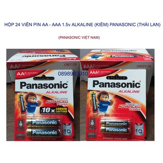 Pin AA - AAA 1.5v Alkaline PANASONIC Hộp 24 viên - Thái Lan