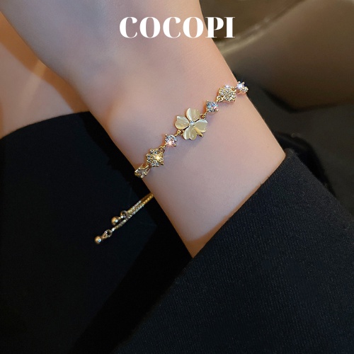 Lắc tay Vòng tay cỏ bốn lá may mắn xinh Cocopi.accessories - LT013