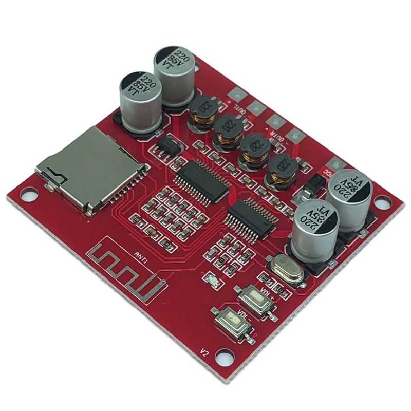 XH-A233 15W x 2 Bluetooth 4.2 Digital Power Amplifier Board Stereo TF Card Play 12V-24V Audio Amp