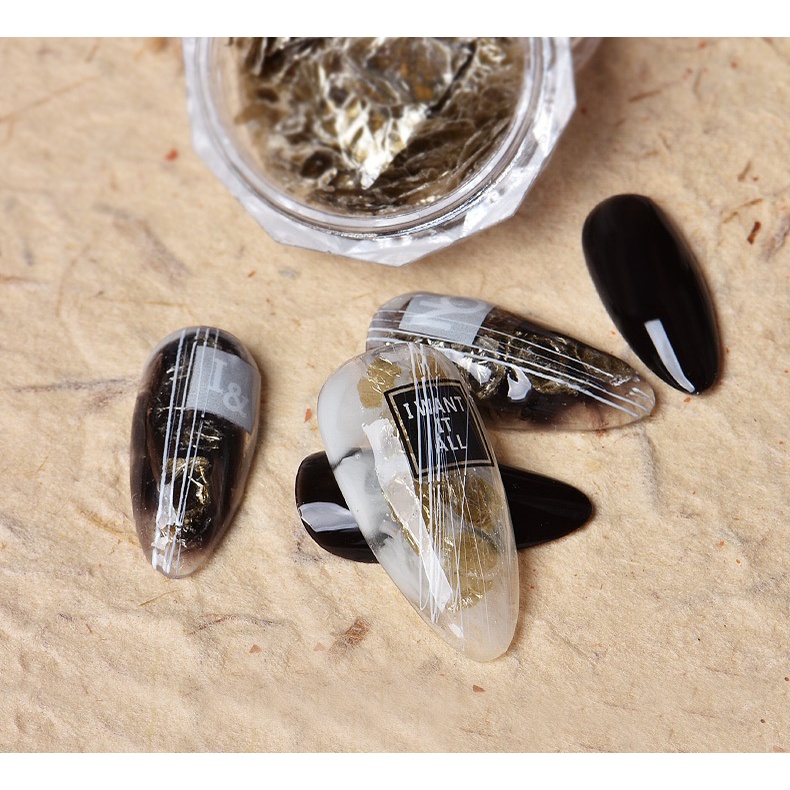 Set xà cừ vảy cá 6 màu ẩn gel, trang trí móng, chuyên dùng làm nail