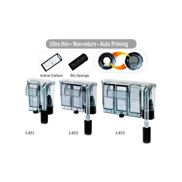 Hộp lọc thác treo mỏng slim cho bể cá cảnh của Đài Loan ista Hang on filter