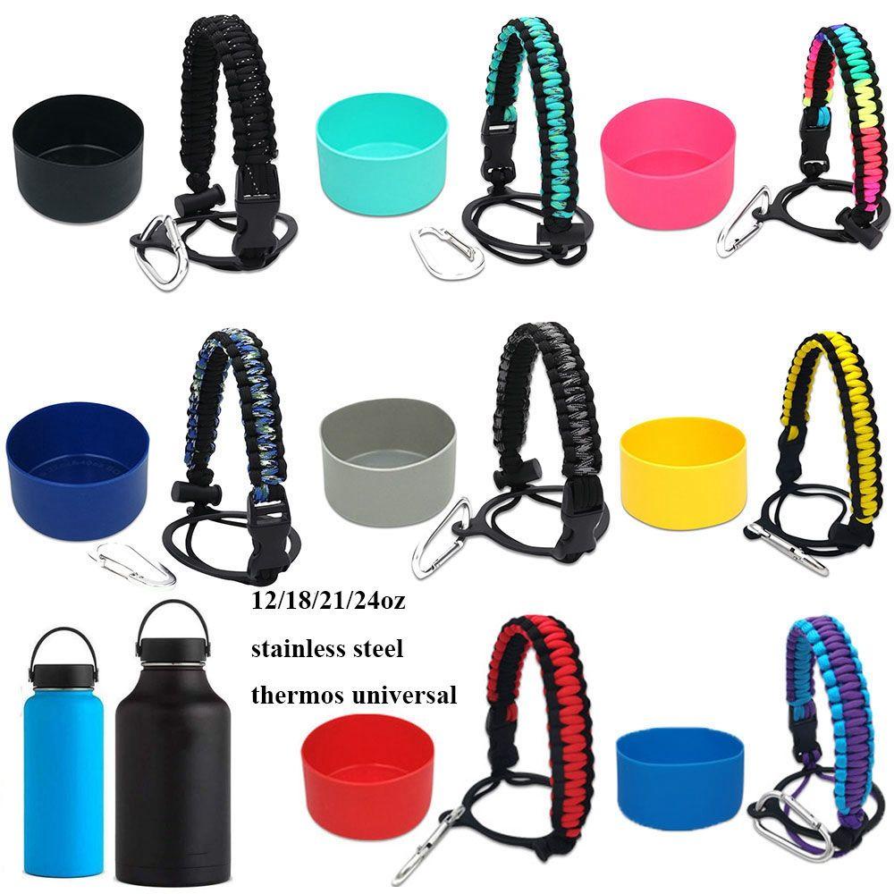 1 Set Chai Đựng Nước Có Thể Điều Chỉnh Kèm Nắp Và Dây Thừng Tiện Dụng