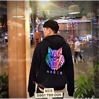 🐺Áo Hoodie HADES sói 3D 7 màu 2019