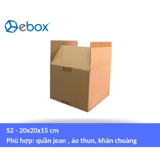 70 Thùng giấy carton size 20x20x15 cm (S2) - đựng quần áo, phụ kiện thời trang