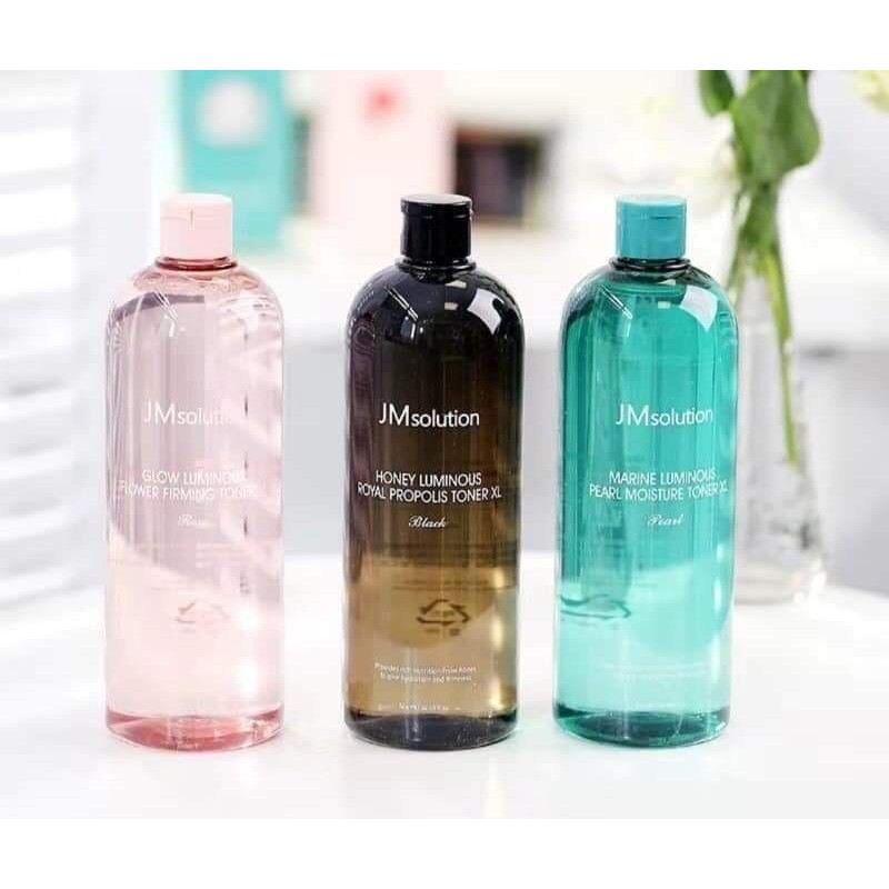 Nước Cân Bằng Da Dưỡng Trắng Toner Jmsolution Marine Luminous Pearl Moisture Toner XL 600ml