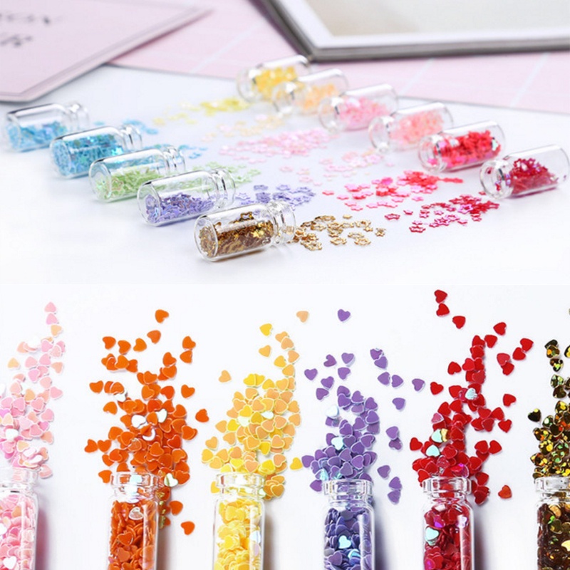 Set 48 lọ sequin tự làm trang sức đúc silicon nhiều màu sắc