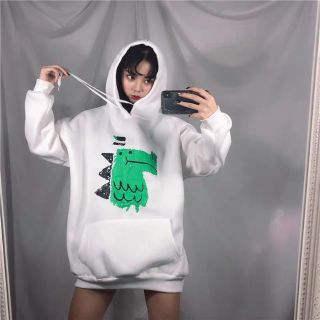 Áo hoodie in hình uzzlang ( có ảnh thật)