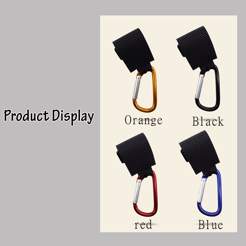 Móc treo đồ gắn xe đẩy em bé bằng kim loại nhiều màu cao cấp