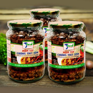 Mắm tép chưng thịt tôm sú bề bề