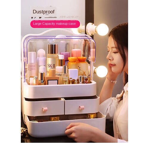 Hộp đựng mỹ phẩm để bàn chống bụi tiện dụng | BigBuy360 - bigbuy360.vn