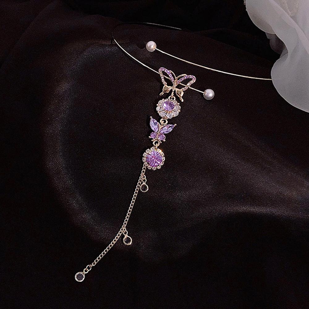 Vòng Cổ Choker Đính Hoa Tua Rua Phong Cách Bohemian Kiểu Dáng Mới|Ngọc Trai Giả