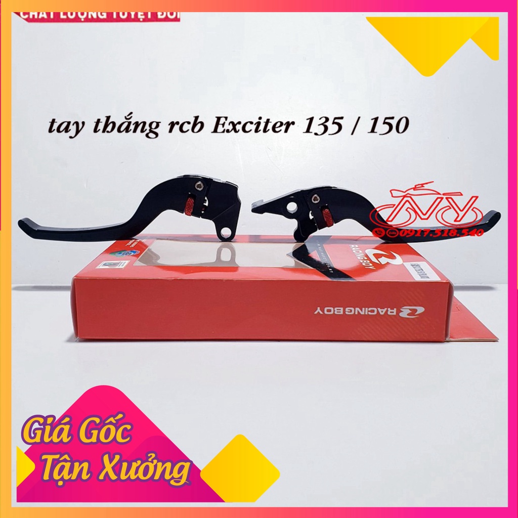 [Giá 1 đôi] Tay phanh RCB Exiter 150 , 135 nhôm nguyên khối CNC ( Có Tăng Chỉnh ) (Ảnh Sp thật)