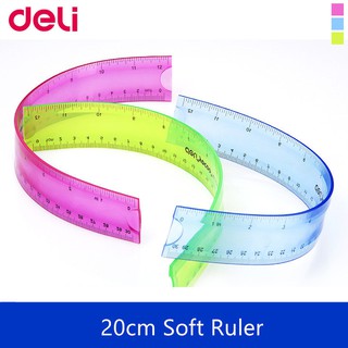Thước dẻo 20cm Deli 6208- Thước dẻo 30cm Deli 6209