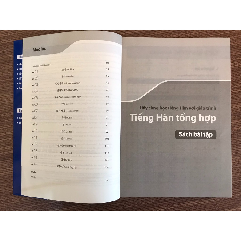 Sách - Tiếng Hàn tổng hợp dành cho người Việt Nam – Sách bài tập sơ cấp 1 ( Tặng kèm bookmark )
