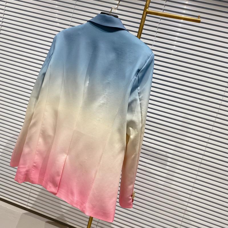 Áo vest blazer nữ loang màu thêu mặt trăng nơi ngực siu chất siu sang (có hình thật) | BigBuy360 - bigbuy360.vn