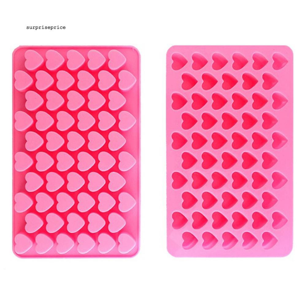 Khuôn silicon làm kẹo đường hình trái tim làm bánh