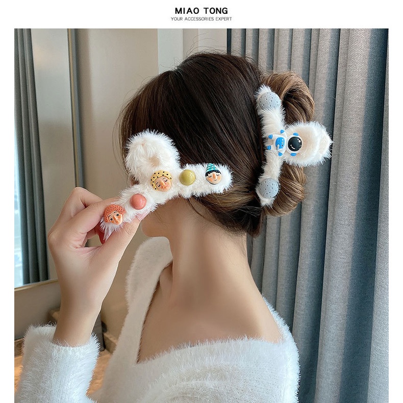 Dễ Thương Kẹp Tóc Hình Cá Mập Nhồi Bông Đáng Yêu