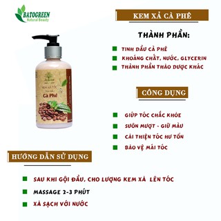 Kem Xả Tóc Tinh Dầu Cà Phê Amegreen 250ml