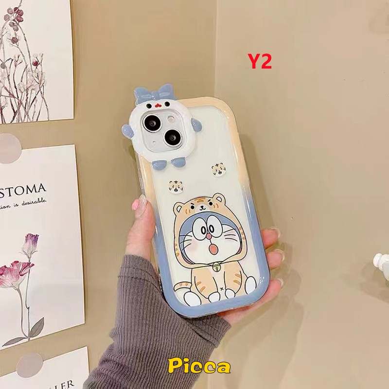 Ốp Điện Thoại Họa Tiết Hoạt Hình Doraemon 3D Cho IPhone 7 8 14 Plus 13 11 12 14 Pro MAX XR X 6 6S Plus XS MAX SE