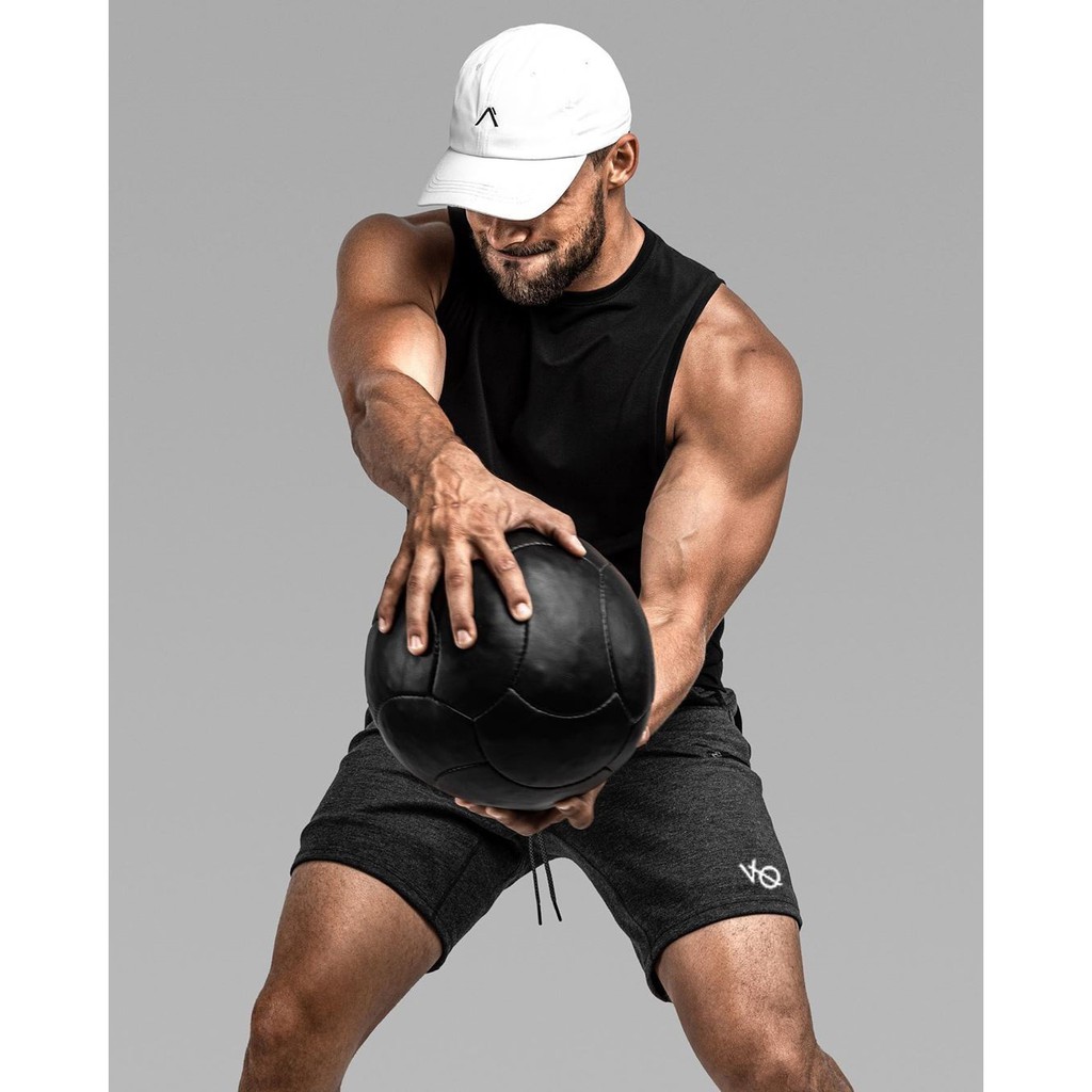 Quần tập gym nam LIKEFIT vải nỉ da cá in chữ VO khóa