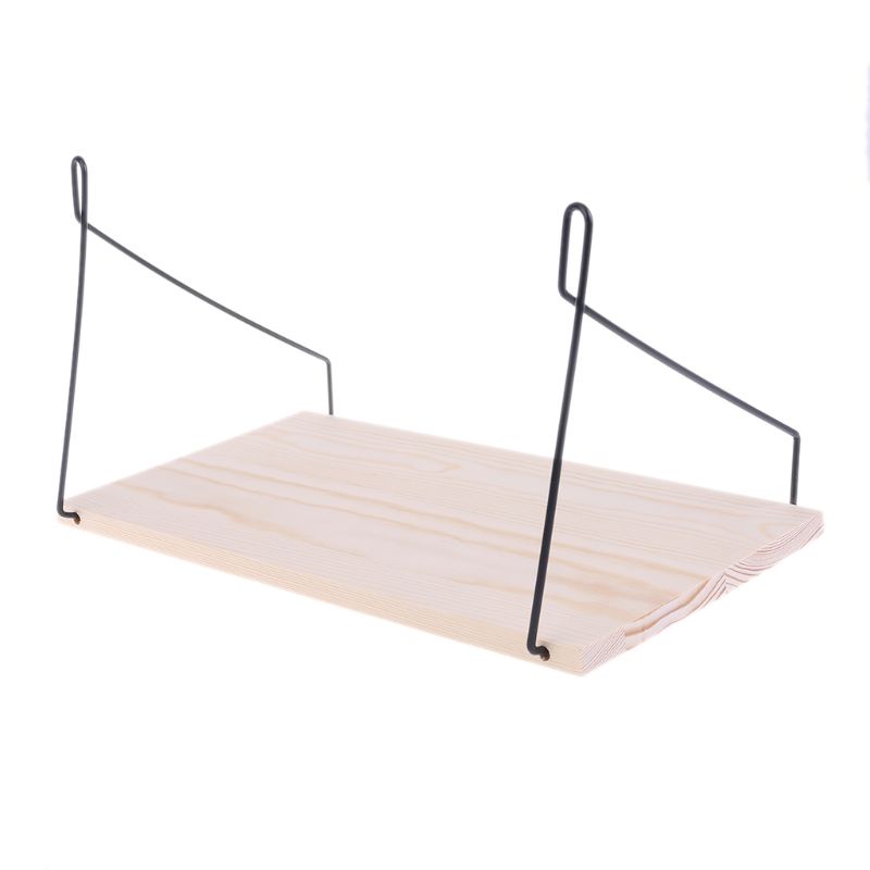 Kệ để sách vở/chậu hoa bằng chất liệu gỗ treo tường trang trí nhà cửa