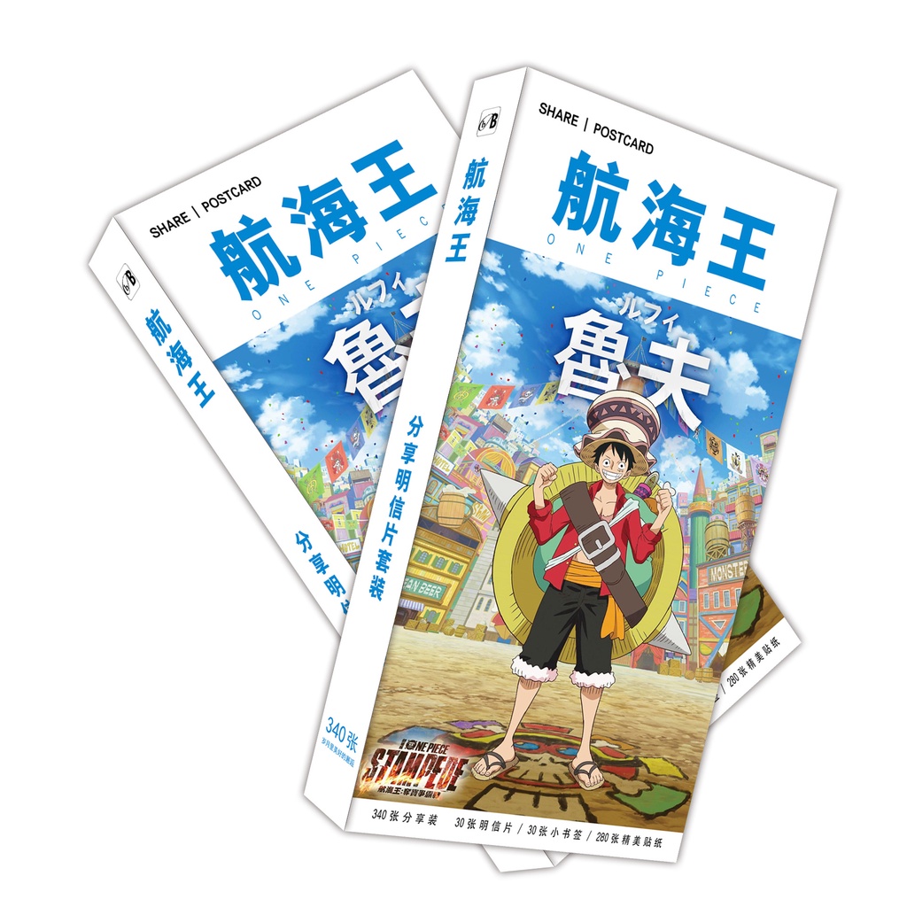 Set 340 bưu ảnh các nhân vật trong phim hoạt hình One Piece