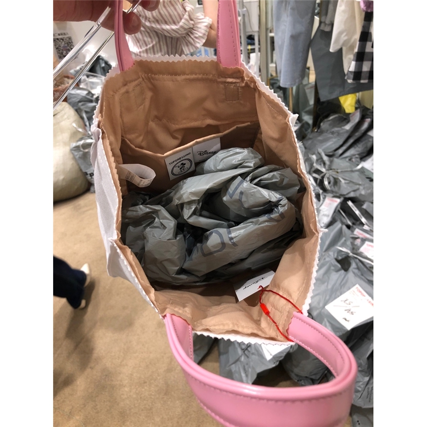 Seeubaby Túi Tote Hình Chuột Minnie Disney Thời Trang Hàn Quốc